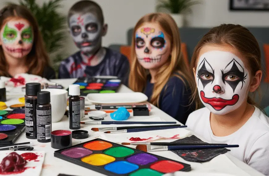 Jak pomalować dziecko na Halloween? Krok po kroku